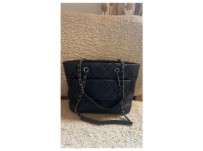 Borsa Chanel in pelle trapuntata nera Nero - vista 9