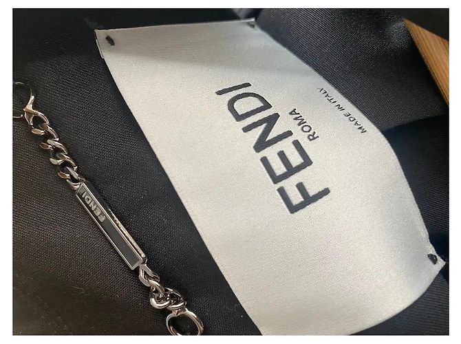 Fendi Tuxedo Midi-Kleid Schwarz - Ansicht 4