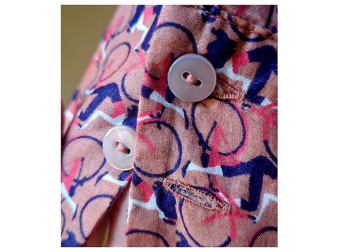 Autre Marque Blusa de algodón Marc O'Polo con estampado de bicicletas Rosa Morado oscuro - vista 10