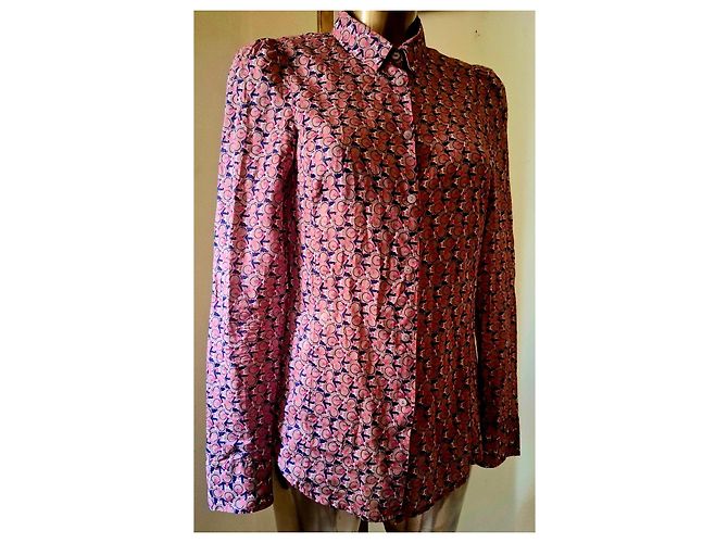 Autre Marque Blusa de algodón Marc O'Polo con estampado de bicicletas Rosa Morado oscuro - vista 12