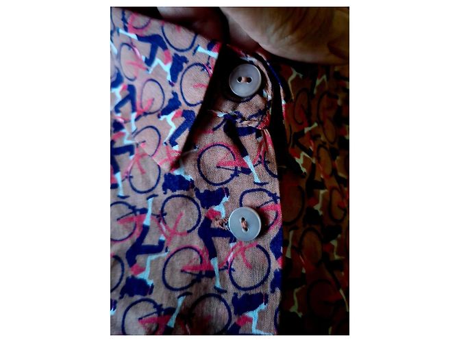 Autre Marque Blusa de algodón Marc O'Polo con estampado de bicicletas Rosa Morado oscuro - vista 16