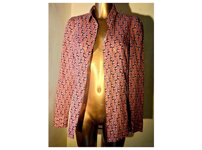 Autre Marque Blusa de algodón Marc O'Polo con estampado de bicicletas Rosa Morado oscuro - vista 2
