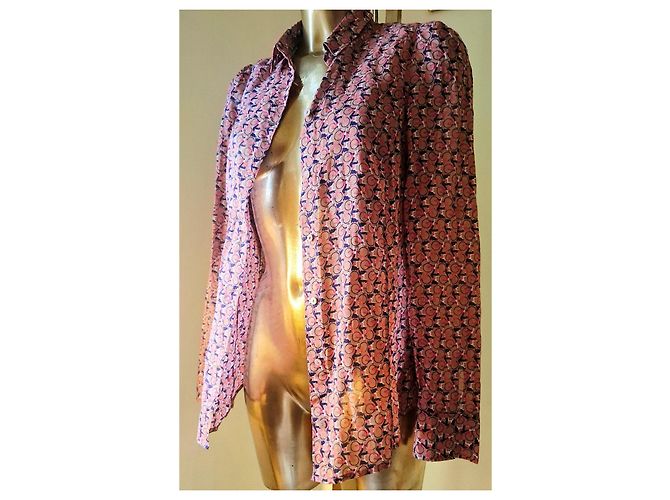 Autre Marque Blusa de algodón Marc O'Polo con estampado de bicicletas Rosa Morado oscuro - vista 4