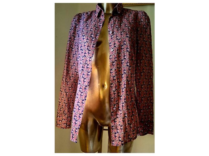 Autre Marque Blusa de algodón Marc O'Polo con estampado de bicicletas Rosa Morado oscuro - vista 6
