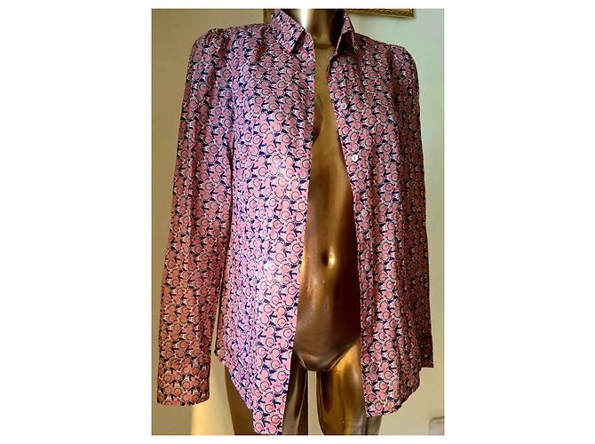 Autre Marque Blusa de algodón Marc O'Polo con estampado de bicicletas Rosa Morado oscuro - vista 7