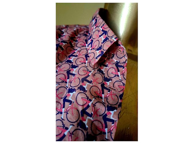 Autre Marque Blusa de algodón Marc O'Polo con estampado de bicicletas Rosa Morado oscuro - vista 8