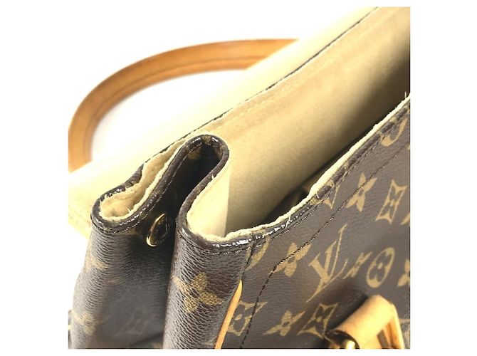 Borsa a Spalla Louis Vuitton Monogram Beverly GM Marrone - vista 11