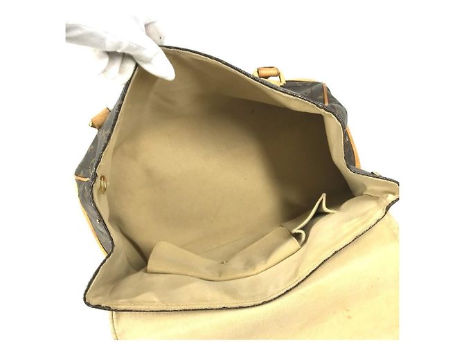 Borsa a Spalla Louis Vuitton Monogram Beverly GM Marrone - vista 13