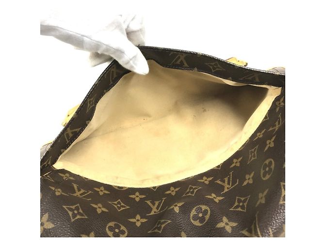 Borsa a Spalla Louis Vuitton Monogram Beverly GM Marrone - vista 17