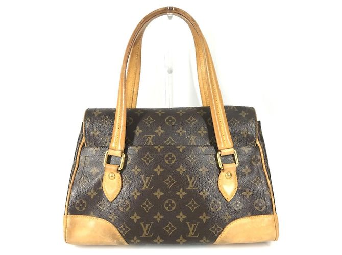Borsa a Spalla Louis Vuitton Monogram Beverly GM Marrone - vista 2