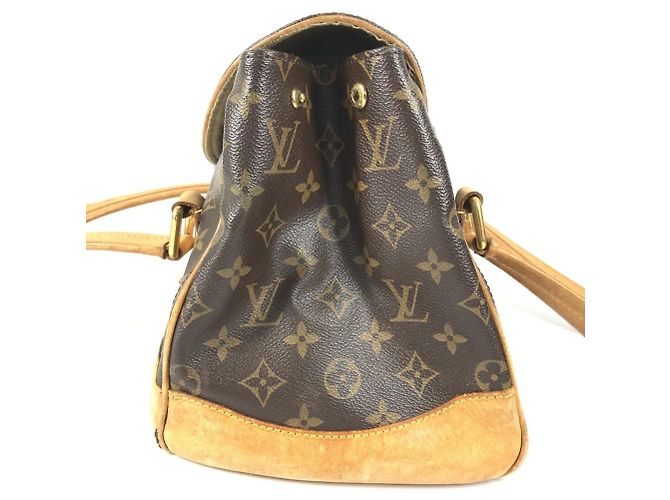 Borsa a Spalla Louis Vuitton Monogram Beverly GM Marrone - vista 3