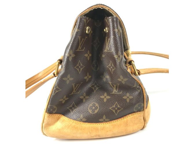Borsa a Spalla Louis Vuitton Monogram Beverly GM Marrone - vista 4