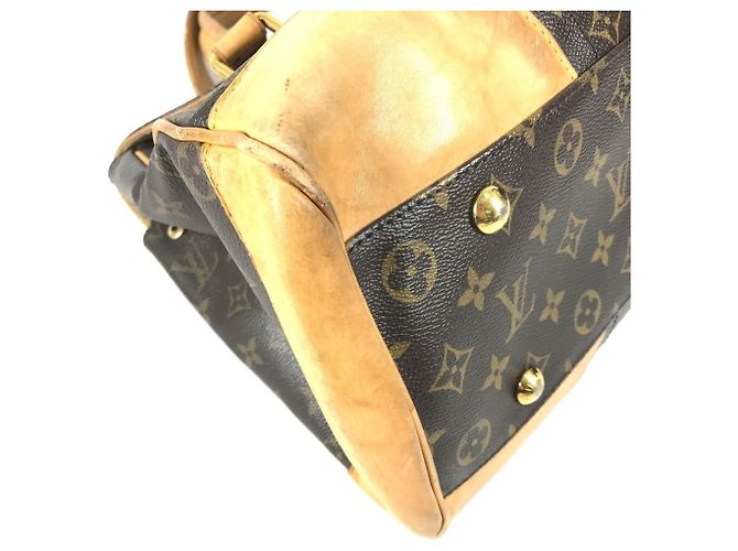 Borsa a Spalla Louis Vuitton Monogram Beverly GM Marrone - vista 7