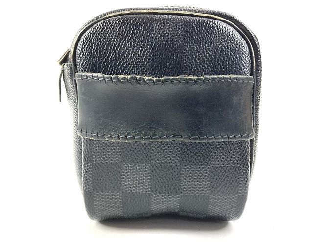 Beauty case Louis Vuitton Damier Graphite Nero - vista 3