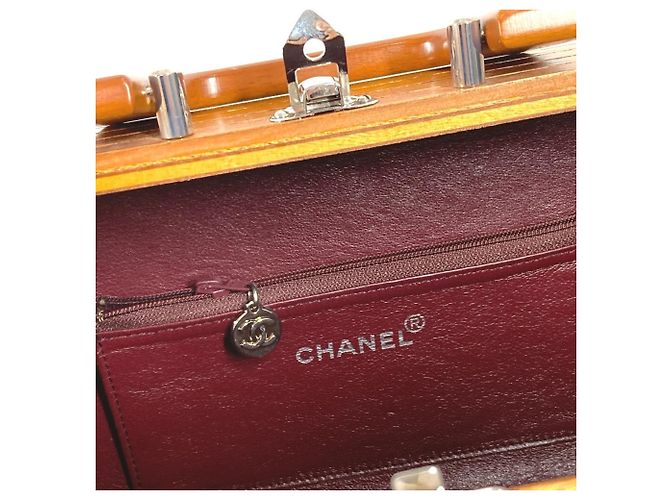 Vanity Beauty case Chanel Vintage CC Coco Mark Logo Marrone Nero - vista 12