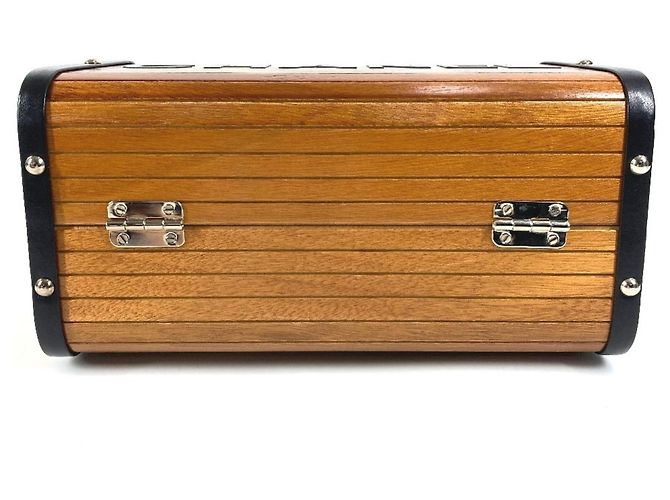 Vanity Beauty case Chanel Vintage CC Coco Mark Logo Marrone Nero - vista 4