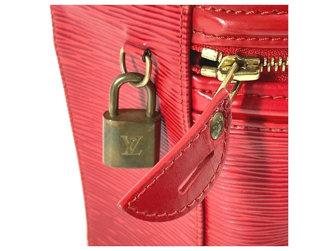 Borsa Vanity Louis Vuitton Epi Cannes Rosso - vista 10