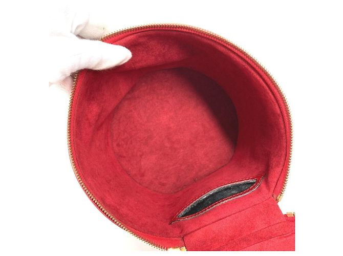 Borsa Vanity Louis Vuitton Epi Cannes Rosso - vista 12