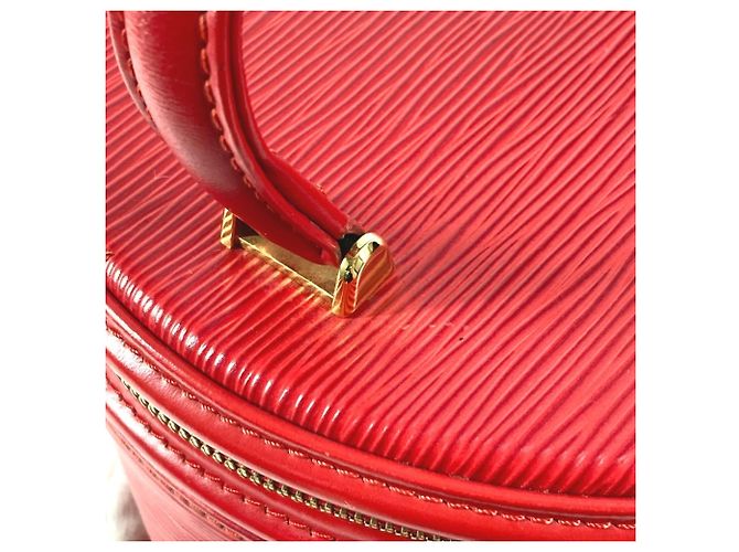 Borsa Vanity Louis Vuitton Epi Cannes Rosso - vista 17