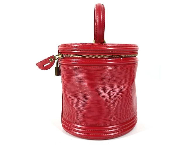 Borsa Vanity Louis Vuitton Epi Cannes Rosso - vista 4
