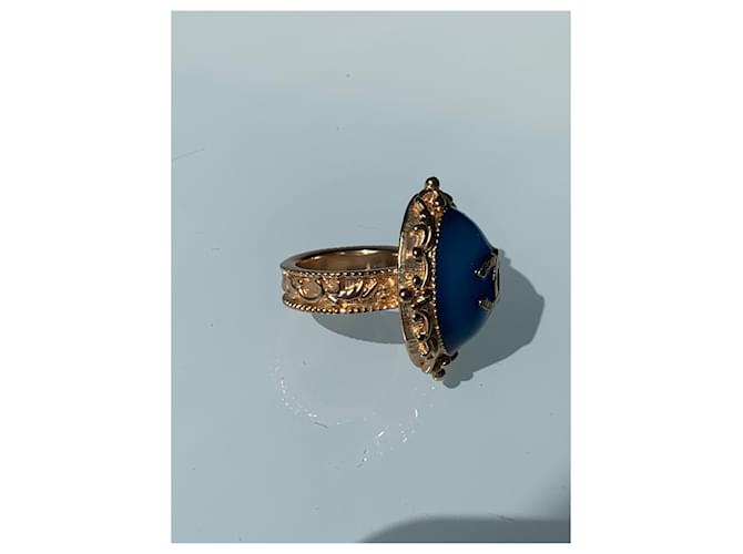 Anello Chanel Camélia Blu - vista 4