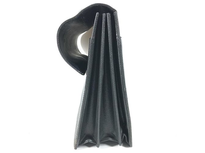 Borsa Louis Vuitton Taiga Serviette Kazan Nero Grigio - vista 3