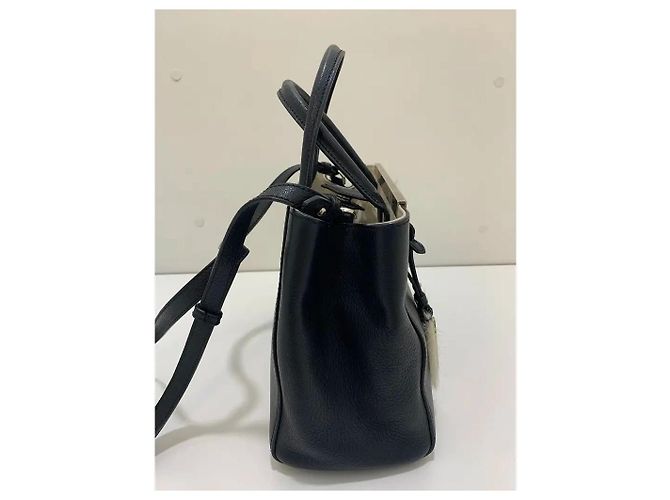 Borsa Fendi 2Jours in pelle nera Nero - vista 4