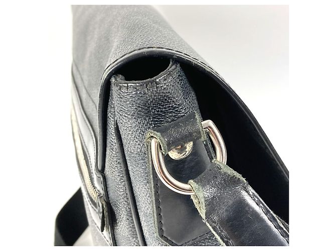 Borsa Messenger Louis Vuitton Damier Graphite Nero - vista 12