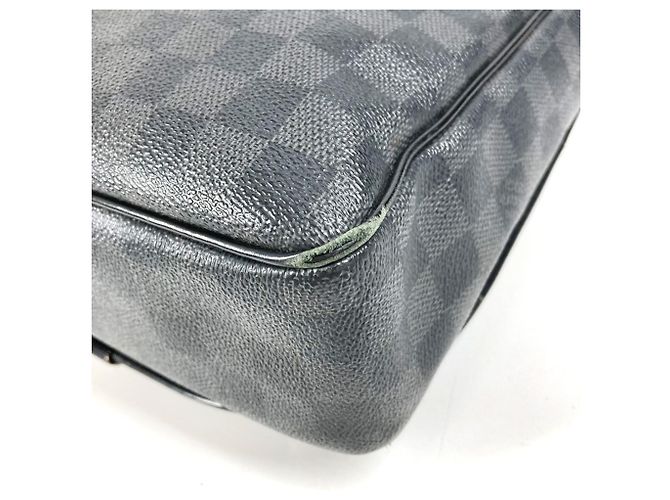 Borsa Messenger Louis Vuitton Damier Graphite Nero - vista 9