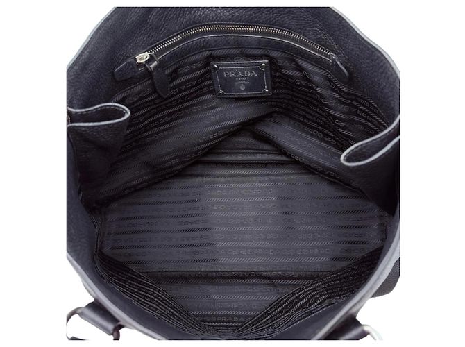 Borsa Tote in pelle nera da donna Prada Nero - vista 14
