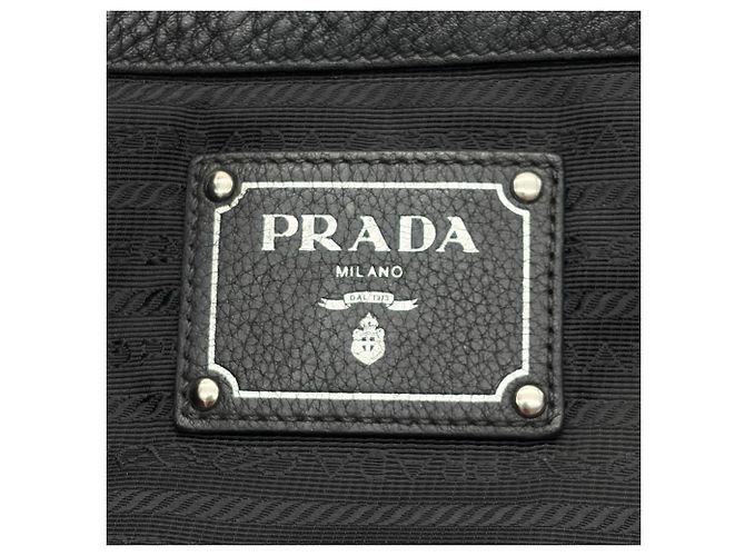 Borsa Tote in pelle nera da donna Prada Nero - vista 15