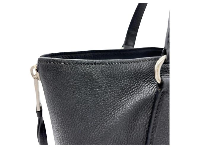 Borsa Tote in pelle nera da donna Prada Nero - vista 6