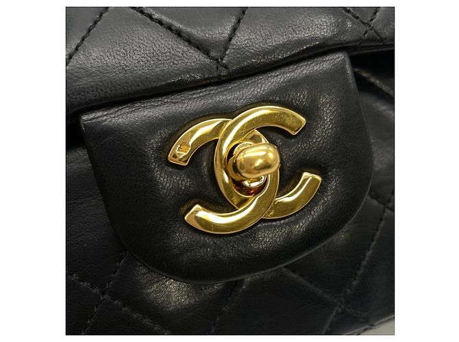 Borsa a tracolla Chanel Matelassé 25 Chain Nero - vista 10