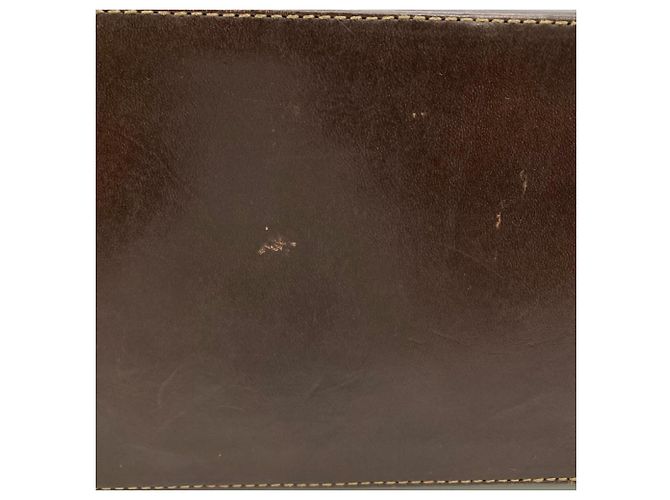 Borsa Fendi Zucca marrone in pelle e jacquard - vista 12