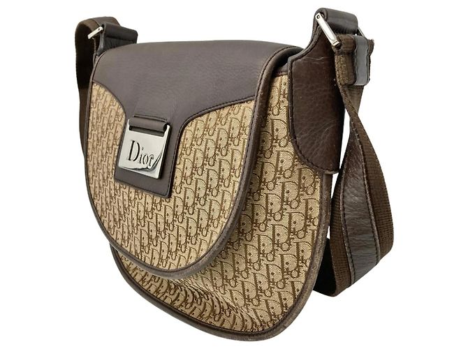 Borsa a Spalla Christian Dior Trotter Marrone - vista 2
