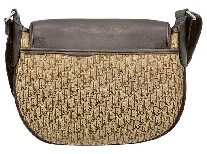Borsa a Spalla Christian Dior Trotter Marrone - vista 3