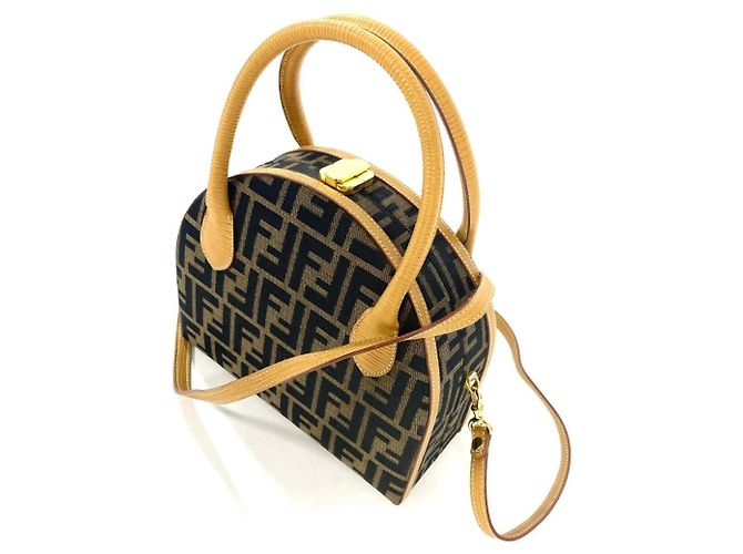 Fendi Zucca 2-Way Canvas Handtasche - Ansicht 2