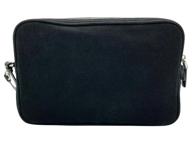 Prada Black Canvas Handbag/Pouch - view 3