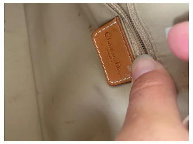 Borsa Bowling Christian Dior Monogram Tela Marrone e Pelle - vista 4