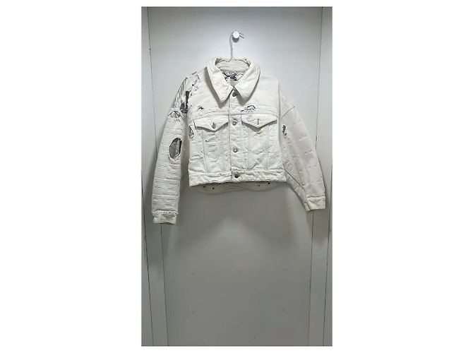 Fendi x Marc Jacobs RE23 Jeansjacke weiß - Ansicht 2