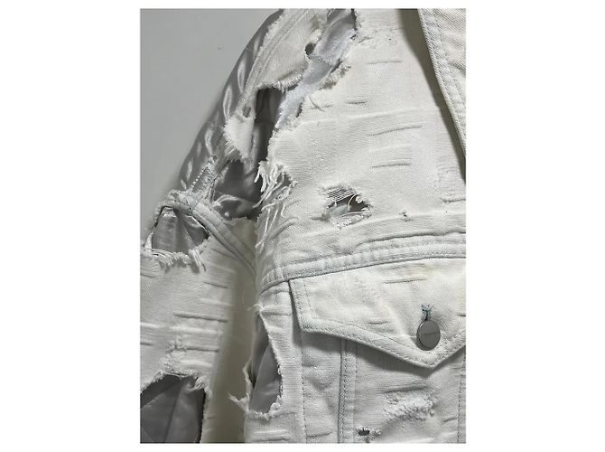 Fendi x Marc Jacobs RE23 Jeansjacke weiß - Ansicht 4