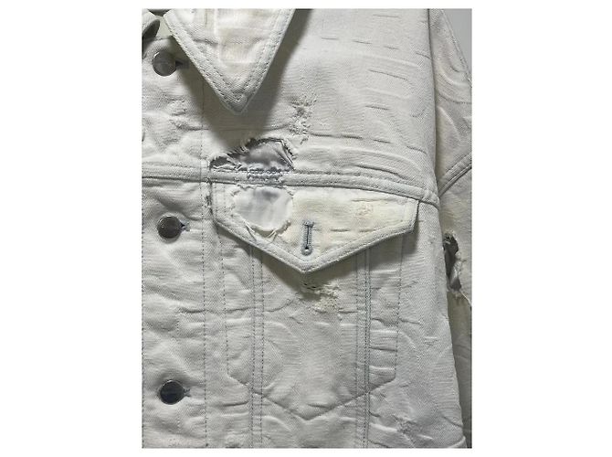 Fendi x Marc Jacobs RE23 Jeansjacke weiß - Ansicht 5