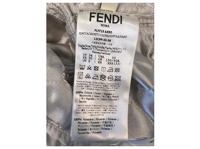 Fendi x Marc Jacobs RE23 Jeansjacke weiß - Ansicht 6