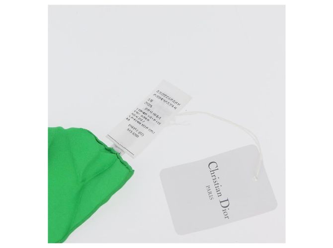 Sciarpa Christian Dior in seta gialla Auth BA12629A Giallo - vista 12