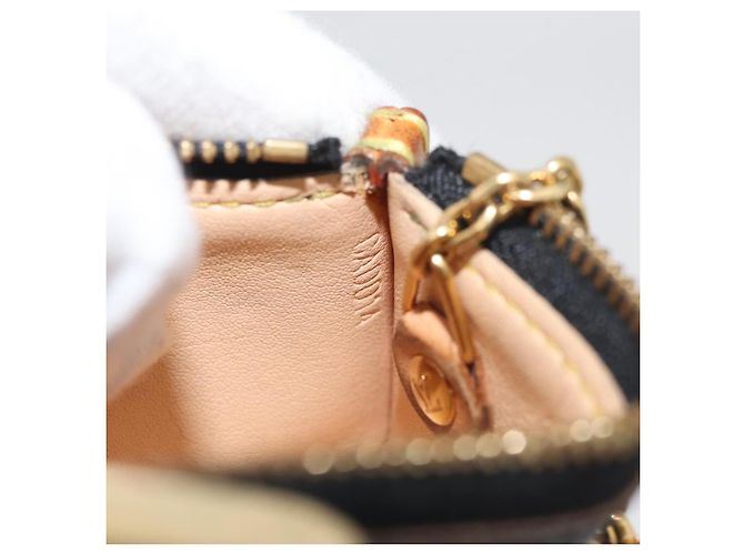 LOUIS VUITTON Monogram Multicolor Pochette Cles Purse Black M13664 Auth BA12619A - view 12