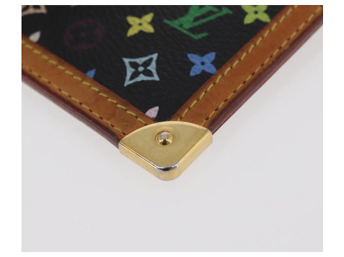 LOUIS VUITTON Monogram Multicolor Pochette Cles Purse Black M13664 Auth BA12619A - view 14