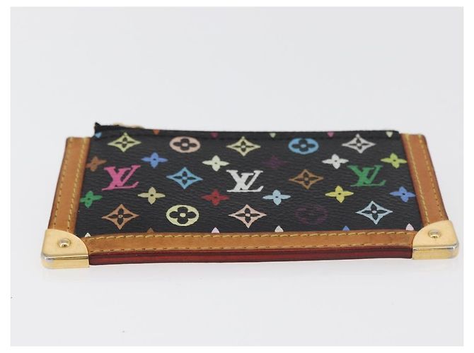 LOUIS VUITTON Monogram Multicolor Pochette Cles Purse Black M13664 Auth BA12619A - view 5
