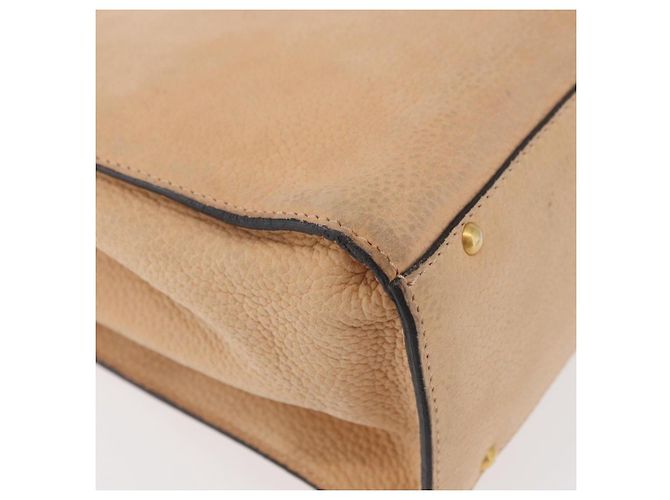 Céline Borsa CELINE in pelle beige oro Auth 179724A D'oro - vista 13