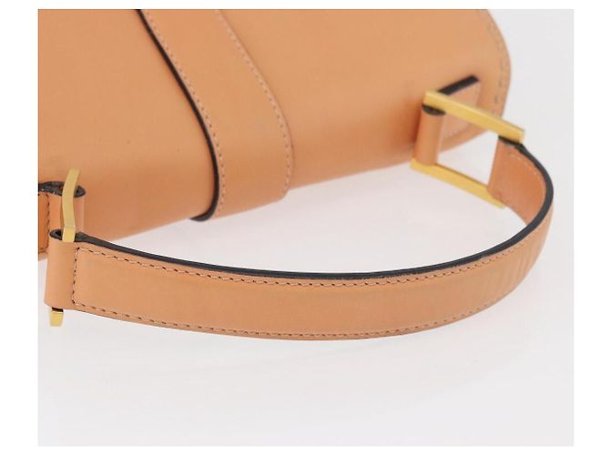 Céline Borsa CELINE in pelle beige oro Auth 179724A D'oro - vista 8
