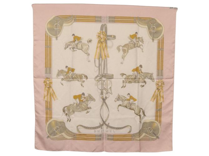 Hermès HERMES Carré 90 Seidentuch ""JUNPING"" Rosa Original hk3781V Pink - Ansicht 13